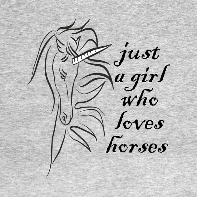 just a girl who loves horses by we4you